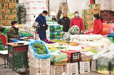 山西太原 蔬菜货源充足，农副产品供销两旺